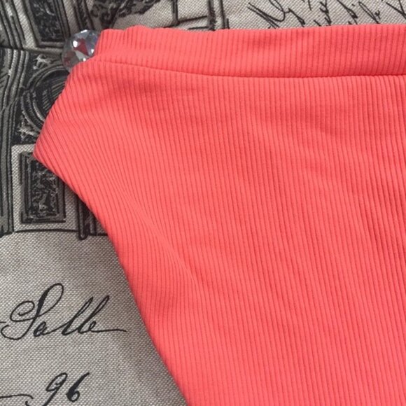 Becca Ribbed High Waist Brazilian Bikini Bottom - Picture 8 of 8